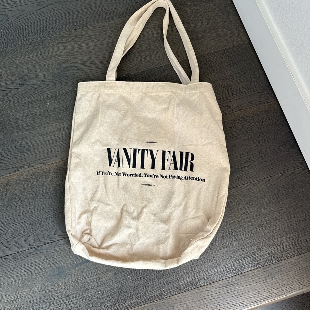 Vanity Fair Beige Tote Bag